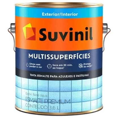 Tinta Esmalte Epóxi Base Água Multissuperfícies 3,6L Branco Acetinado Suvinil
